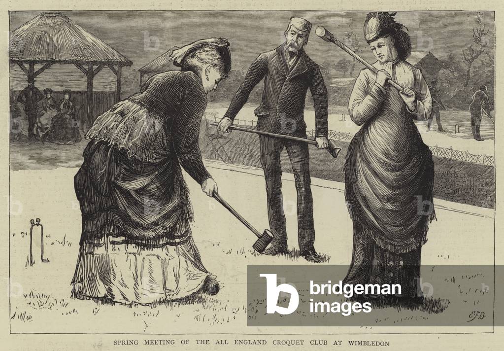 Spring Meeting of the All England Croquet Club at Wimbledon (engraving)