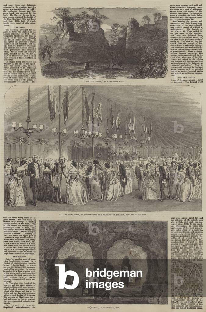 Festivities at Hawkstone (engraving)
