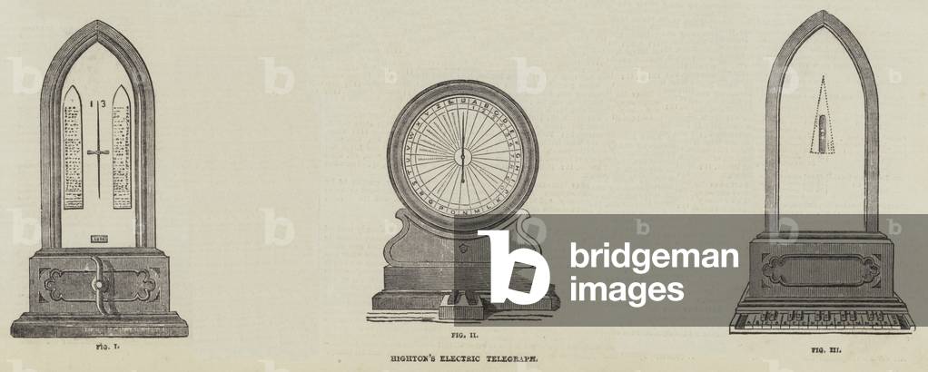 Highton's Electric Telegraph (engraving)