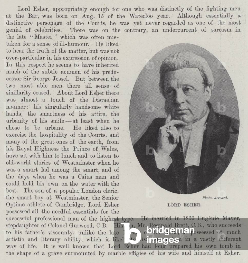 Lord Esher (b/w photo)