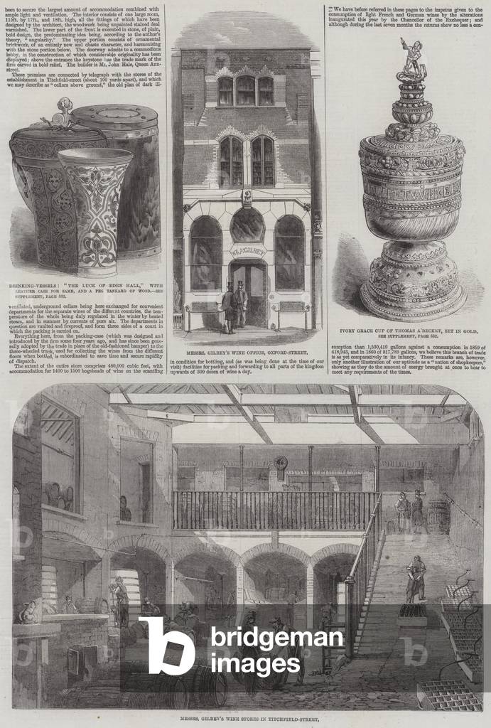 Wine Merchants in London (engraving)
