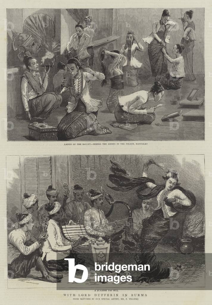 With Lord Dufferin in Burma (engraving)