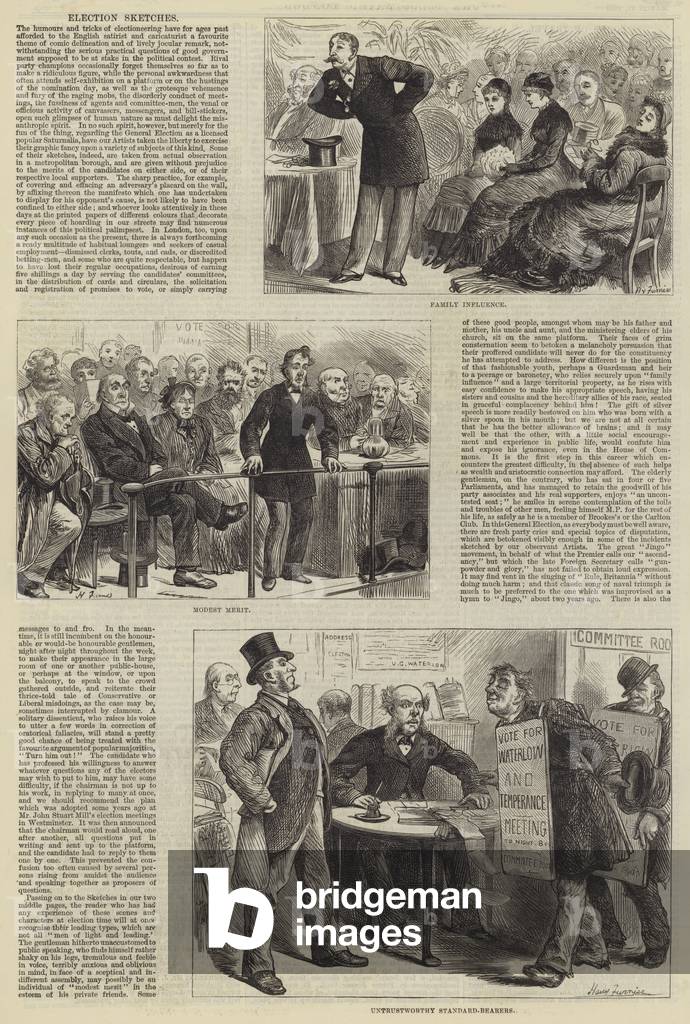 Election Sketches (engraving)