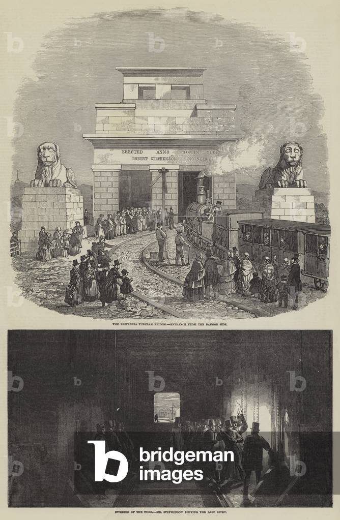The Britannia Tubular Bridge (engraving)