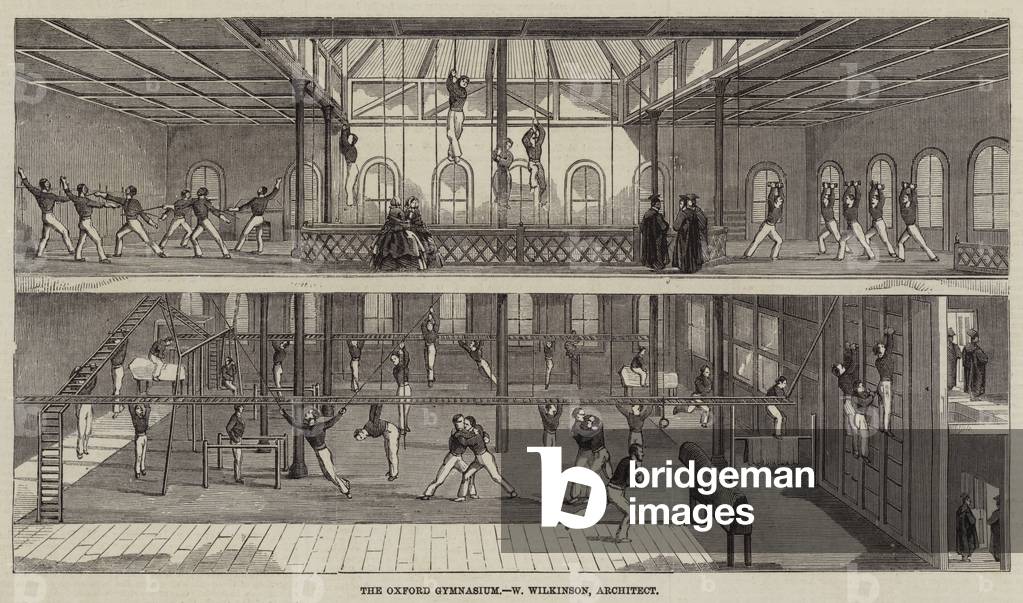 The Oxford Gymnasium, W Wilkinson, Architect (engraving)