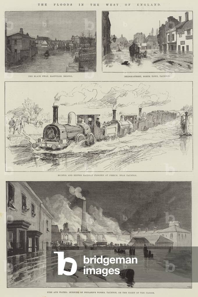 The Floods in the West of England (engraving)