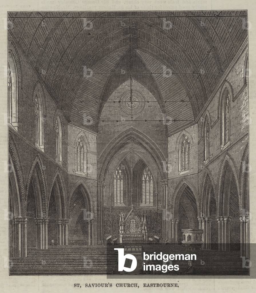 St Saviour's Church, Eastbourne (engraving)