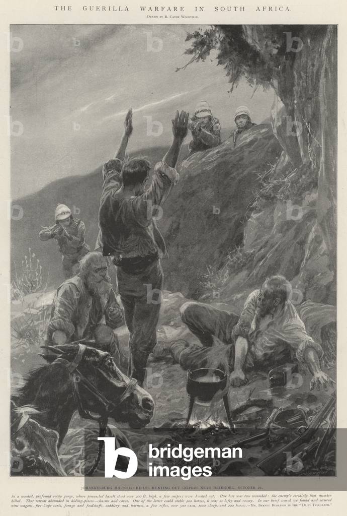 The Guerilla Warfare in South Africa (engraving)