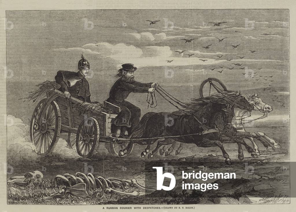 A Russian Courier with Despatches (engraving)