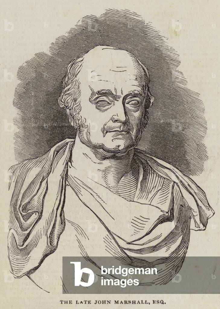 The Late John Marshall, Esquire (engraving)