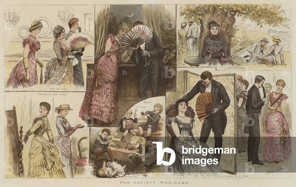 The Society War-Game (chromolitho)