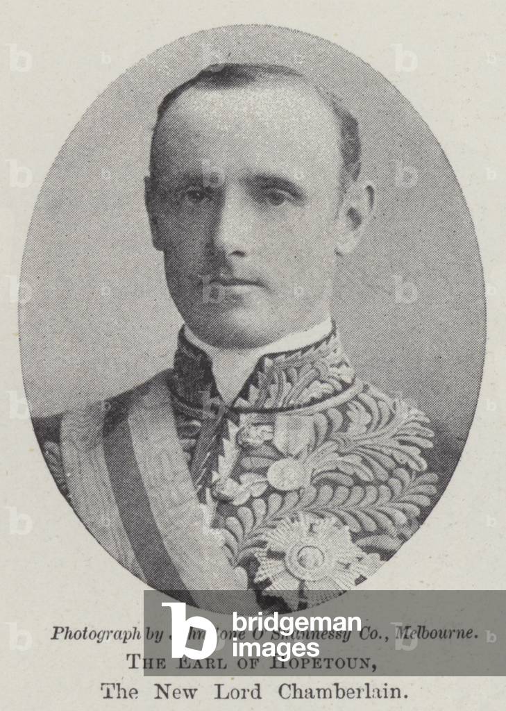 The Earl of Hopetoun, the New Lord Chamberlain (b/w photo)