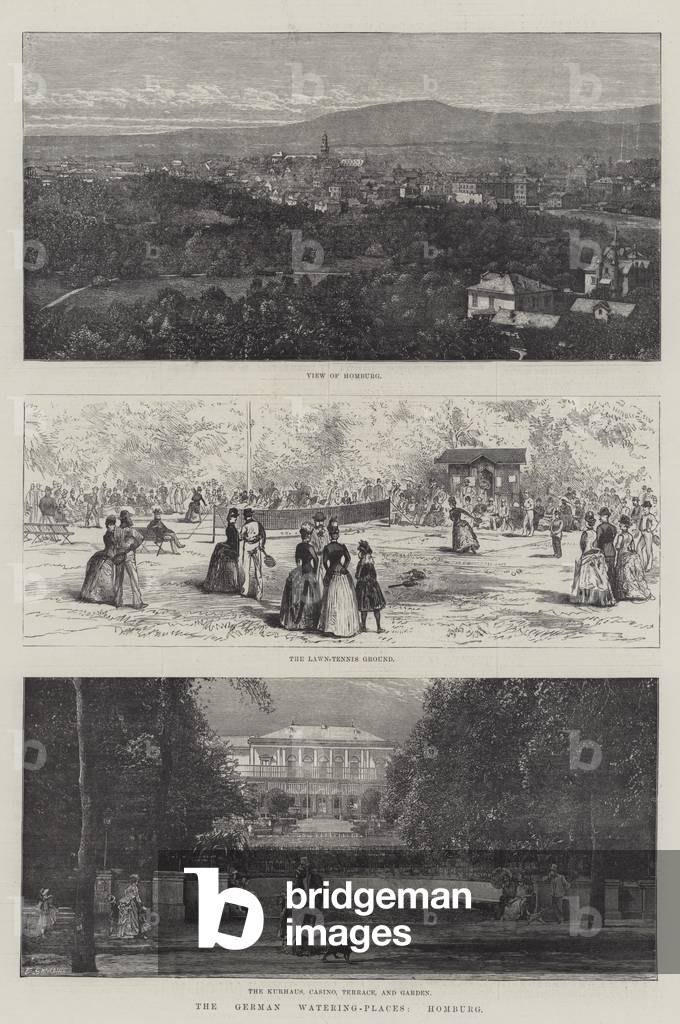 The German Watering-Places, Homburg (engraving)