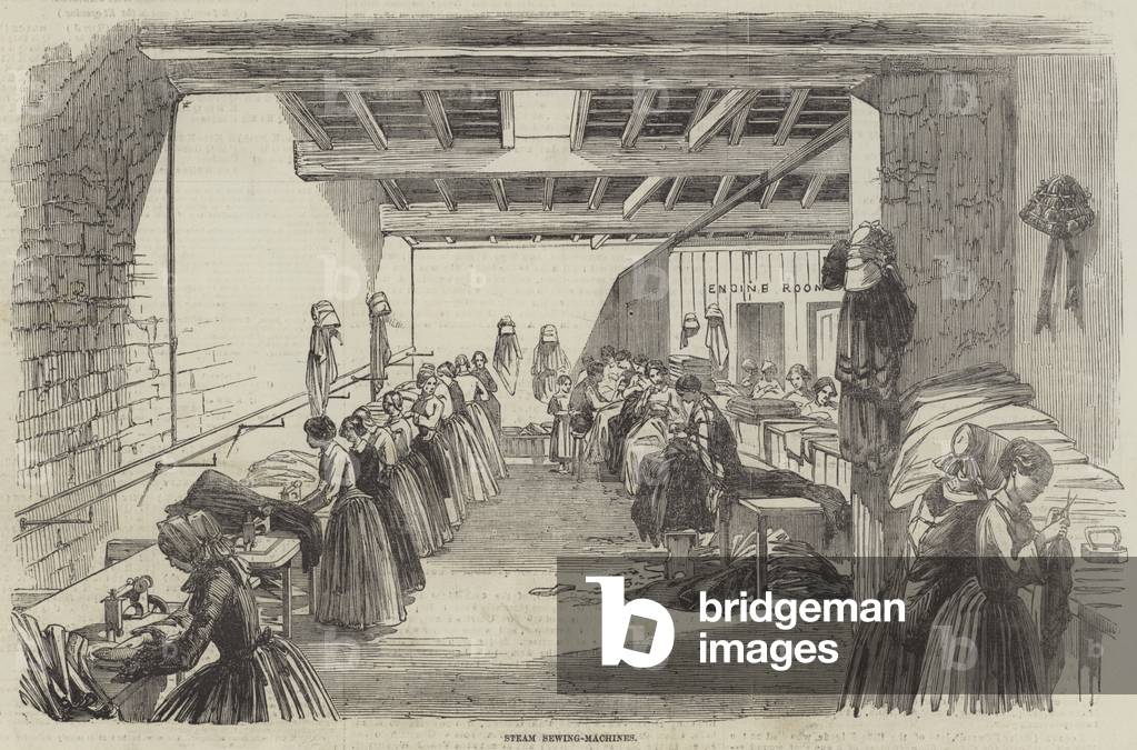 Steam Sewing-Machines (engraving)