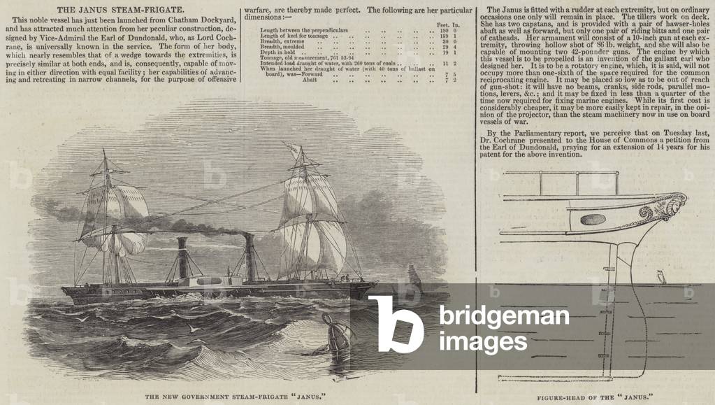The Janus Steam-Frigate (engraving)