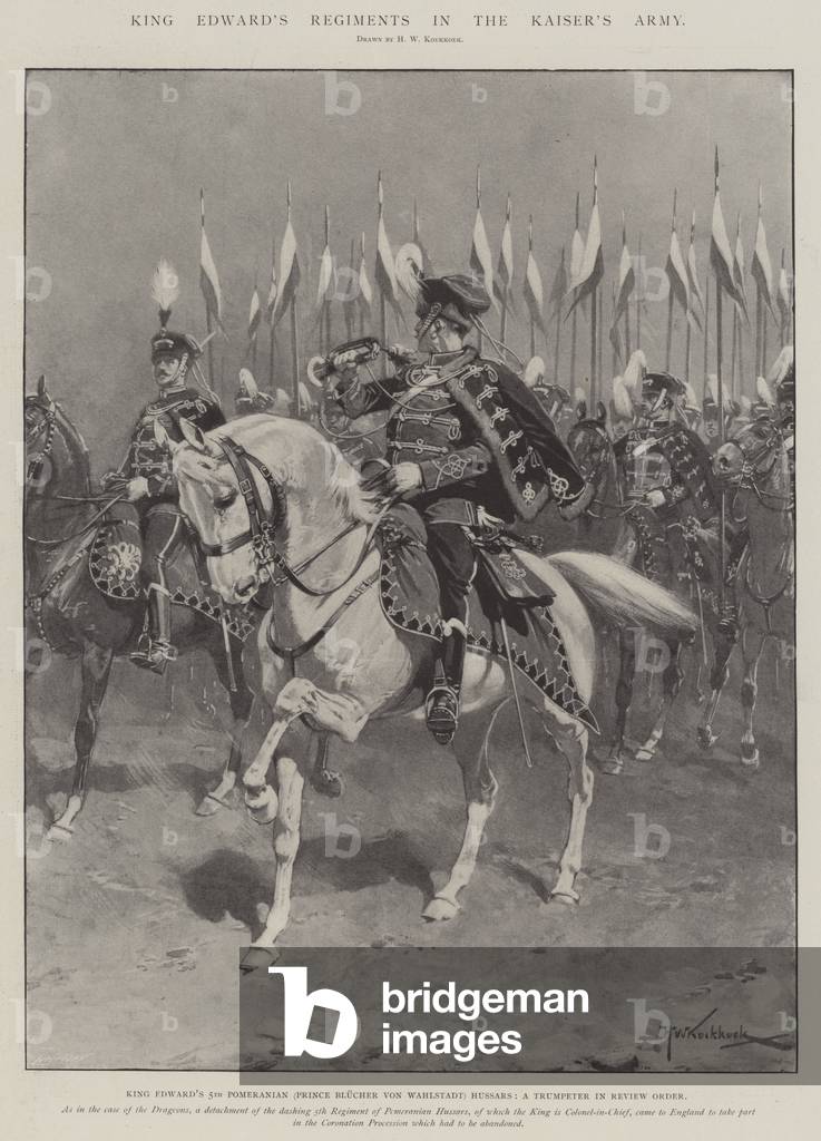 King Edward's Regiments in the Kaiser's Army (litho)