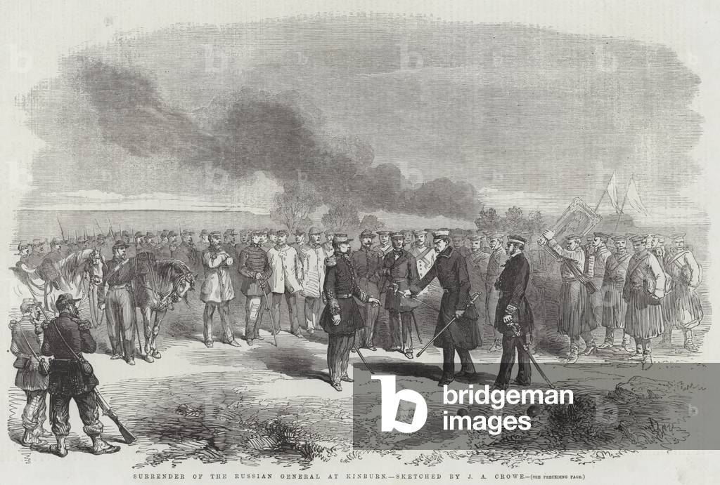 Surrender of the Russian General at Kinburn (engraving)