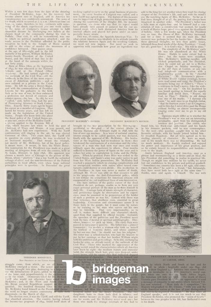 The Life of President McKinley (b/w photo)