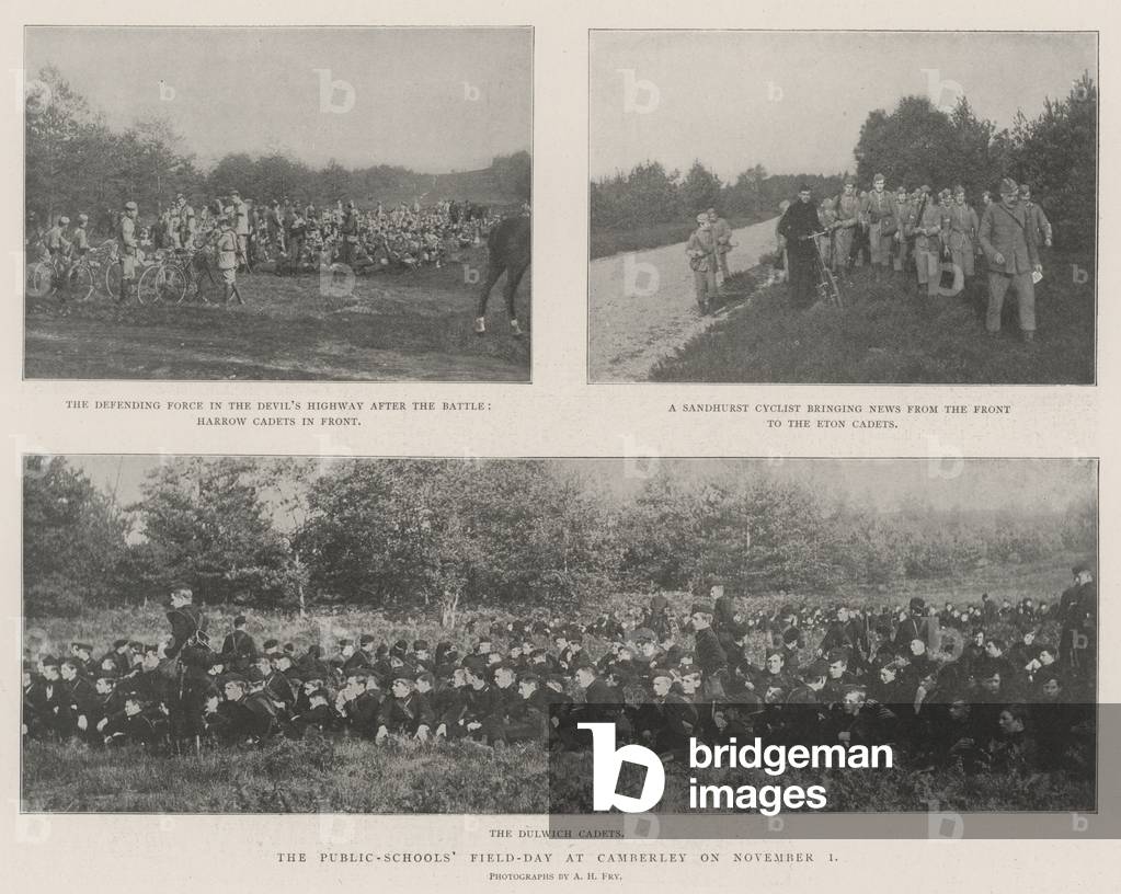 The Public-Schools' Field-Day at Camberley on 1 November (engraving)