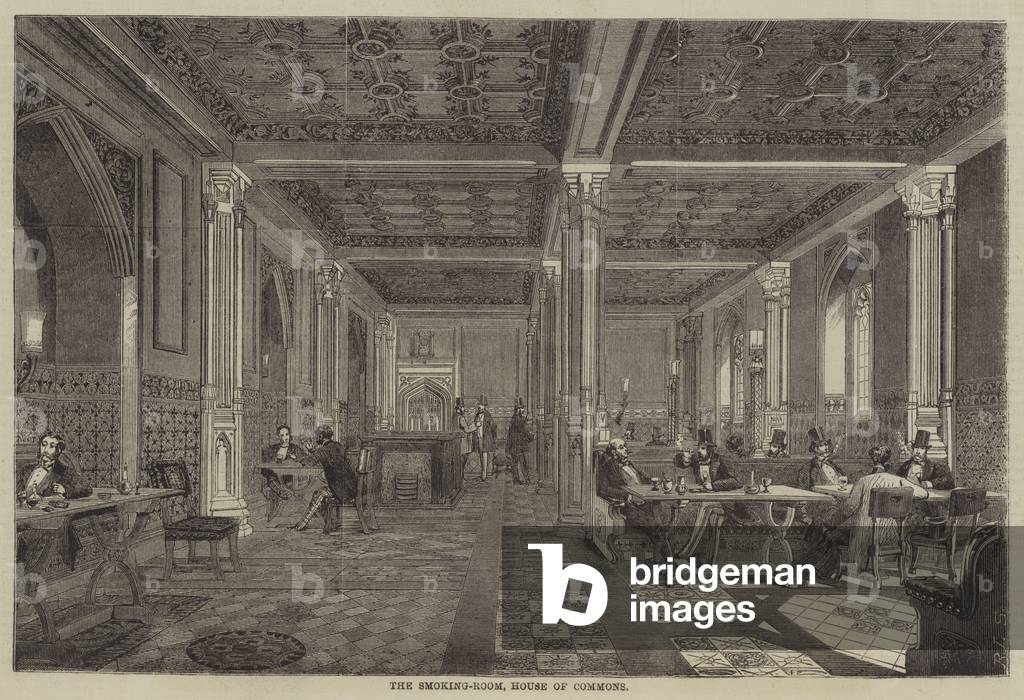 The Smoking-Room, House of Commons (engraving)