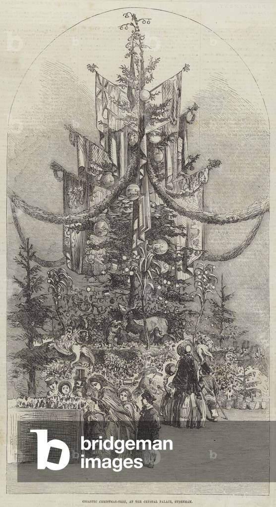 Gigantic Christmas-Tree, at the Crystal Palace, Sydenham (engraving)