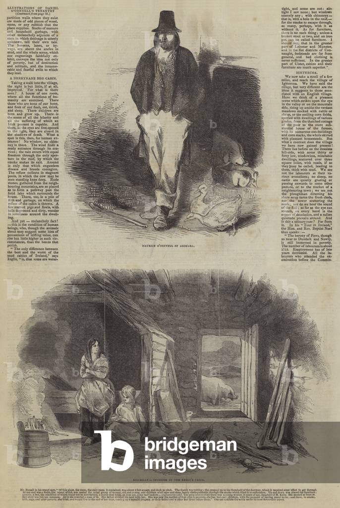 Illustrations of Daniel O'Connell's Tenantry (engraving)