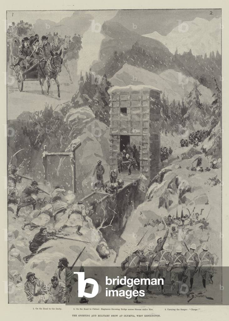 The Sporting and Military Show at Olympia, West Kensington (engraving)