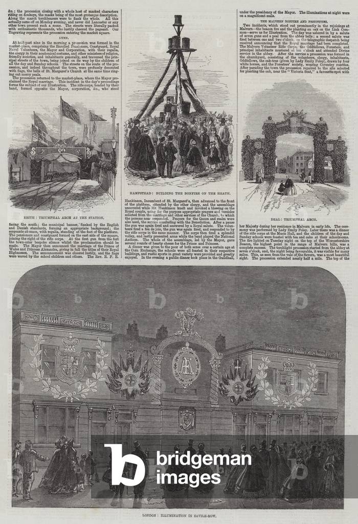 Wedding of the Prince of Wales and Alexandra of Denmark (engraving)