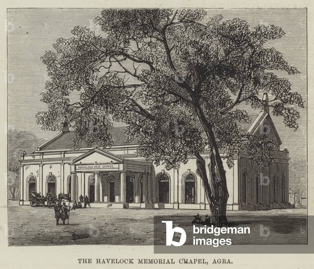 The Havelock Memorial Chapel, Agra (engraving)
