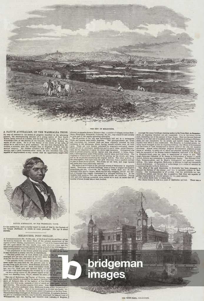 Melbourne, Port Phillip (engraving)
