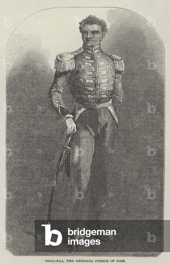Chou-Faa, the Reigning Prince of Siam (engraving)