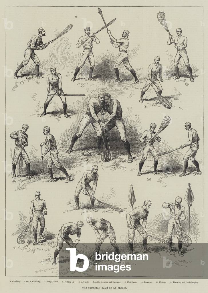 The Canadian Game of La Crosse (engraving)