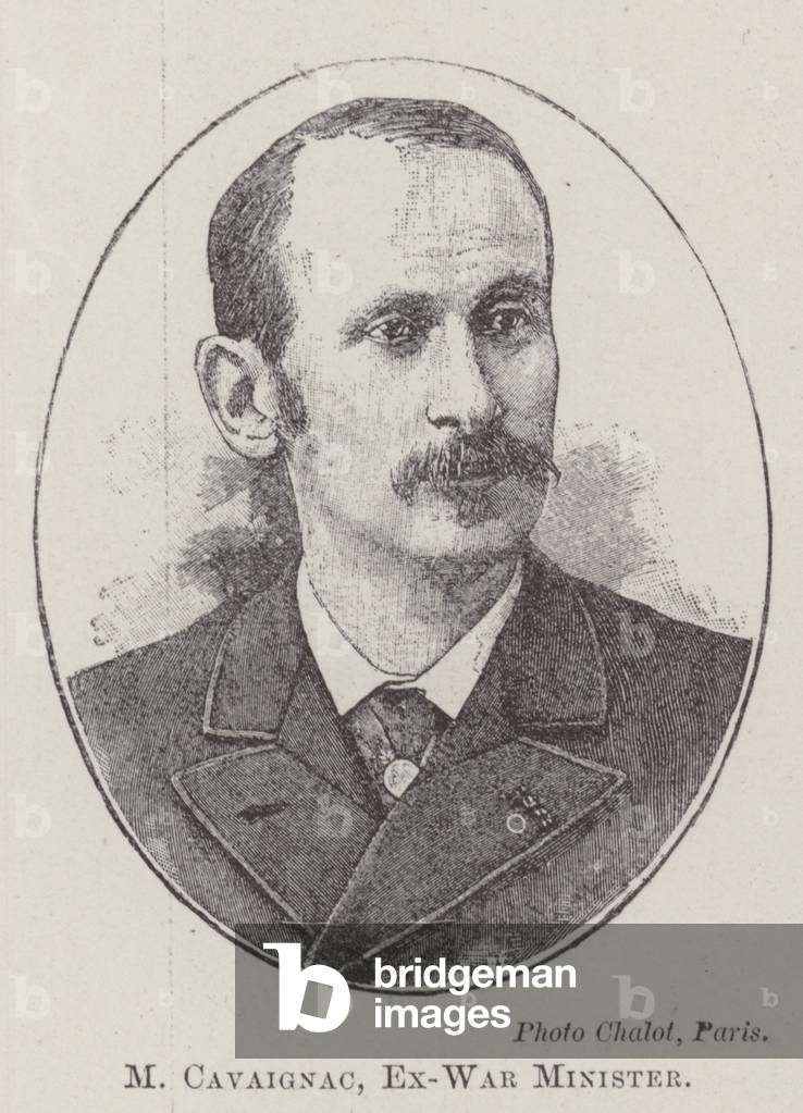 M Cavaignac, Ex-War Minister (engraving)