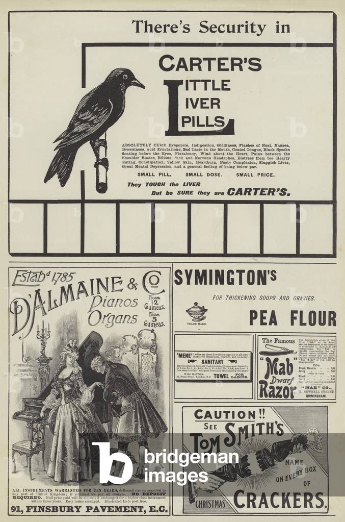 Page of Advertisements (engraving)