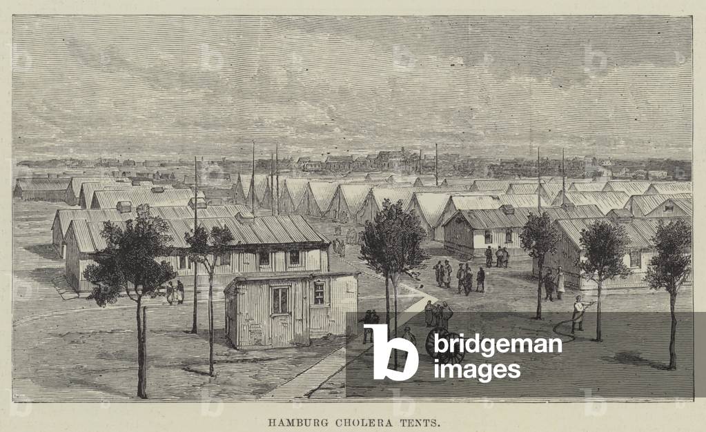 Hamburg Cholera Tents (engraving)