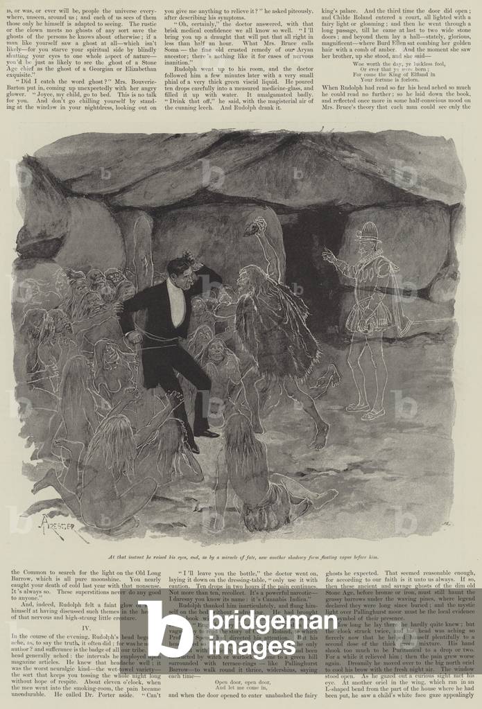 Pallinghurst Barrow, by Grant Allen (engraving)