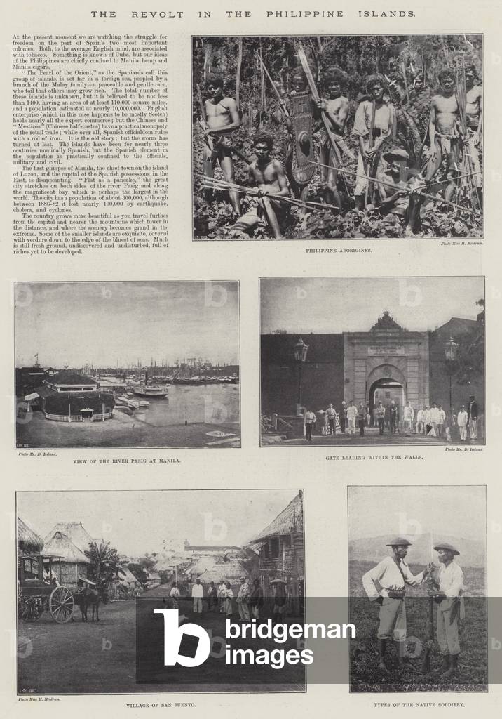 The Revolt in the Philippine Islands (b/w photo)