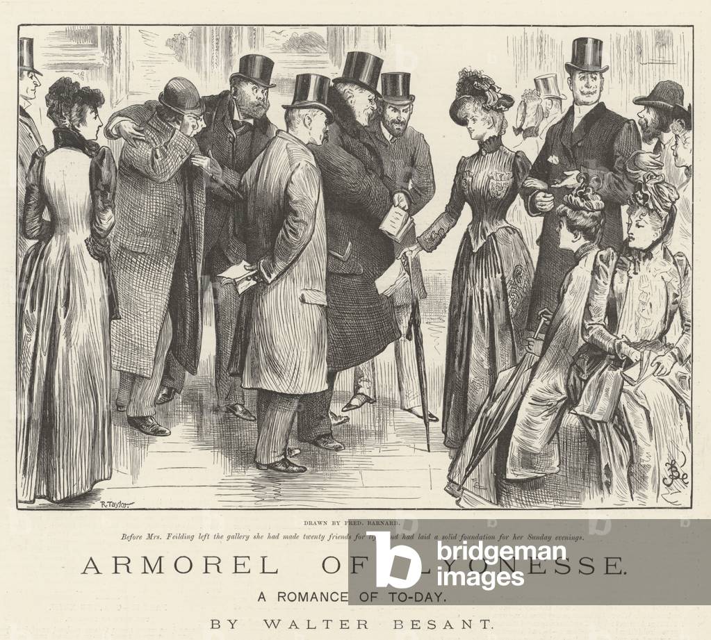 Armorel of Lyonesse, A Romance of To-Day, by Walter Besant (engraving)