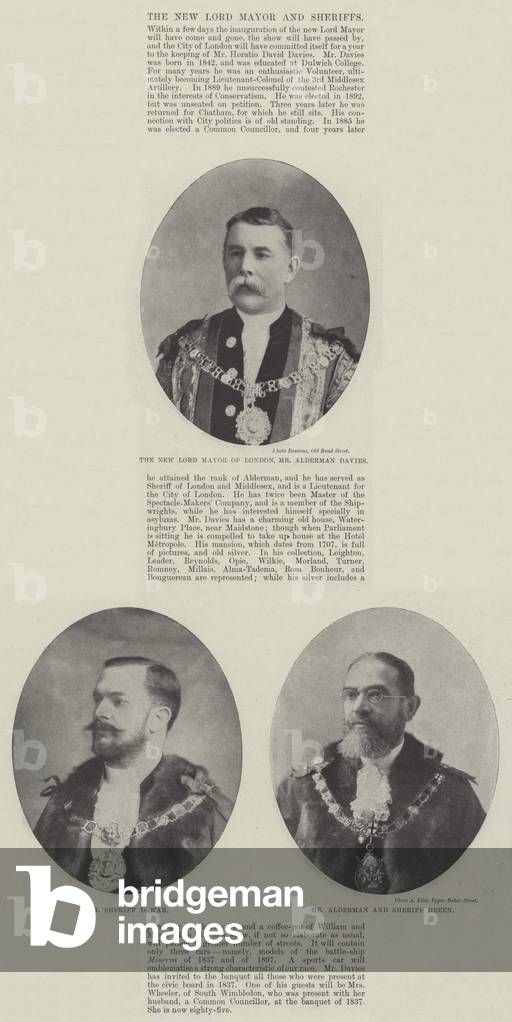 The New Lord Mayor and Sheriffs (engraving)