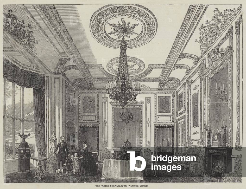 The White Drawingroom, Windsor Castle (engraving)