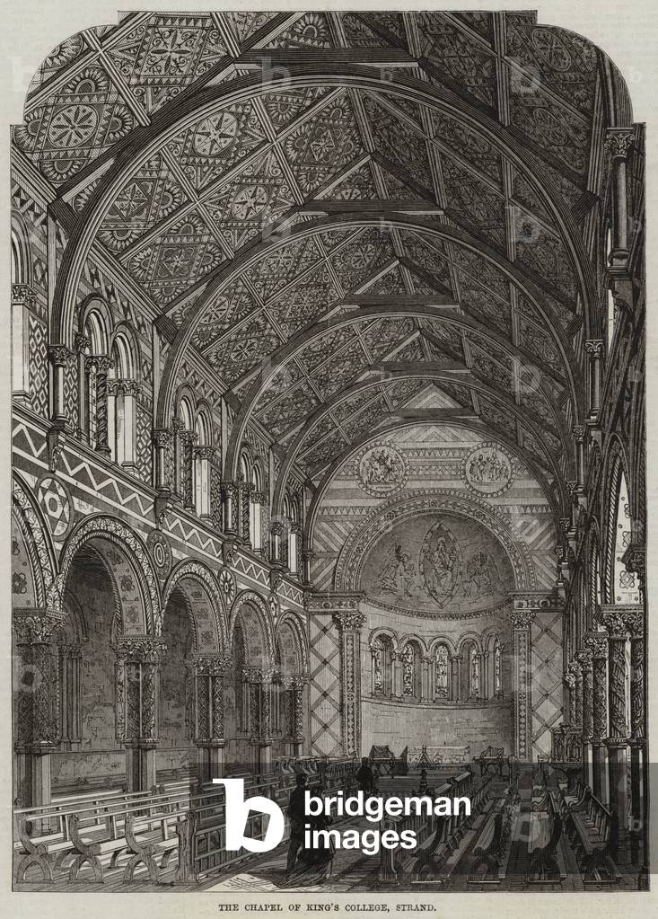 The Chapel of King's College, Strand (engraving)