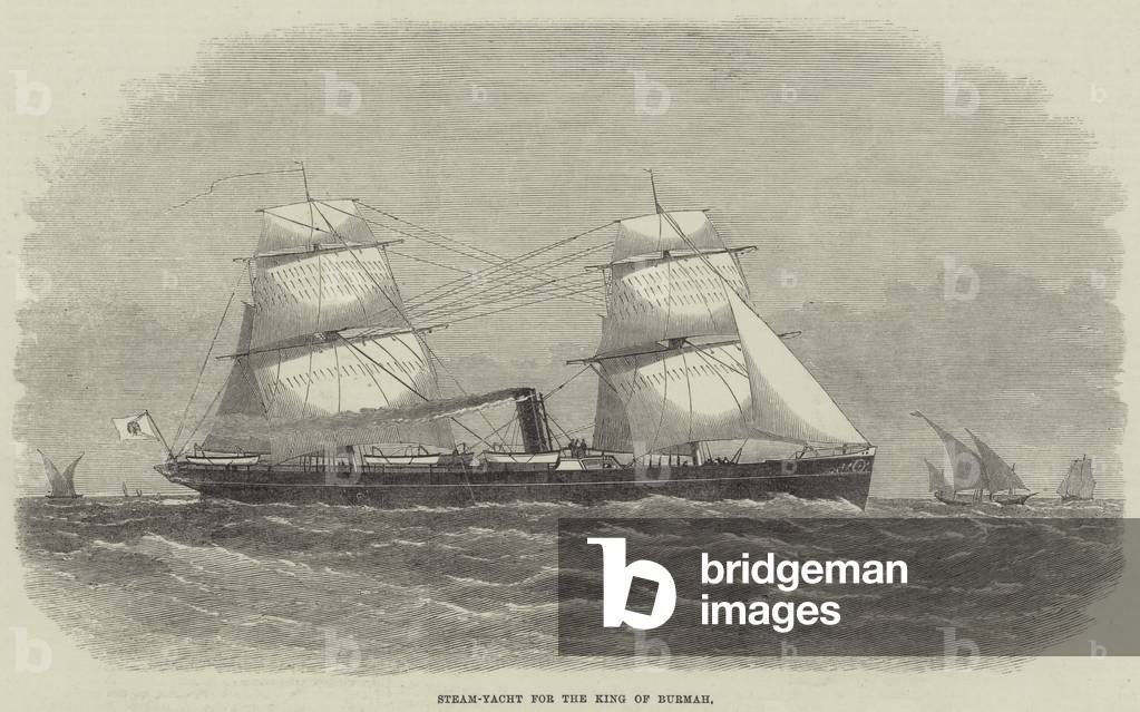 Steam-Yacht for the King of Burmah (engraving)