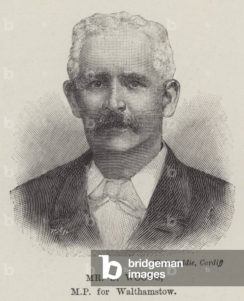 Mr S Woods, MP for Walthamstow (engraving)