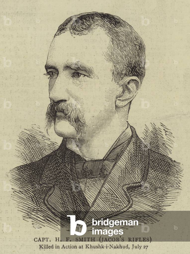 Captain H F Smith, Jacob's Rifles (engraving)