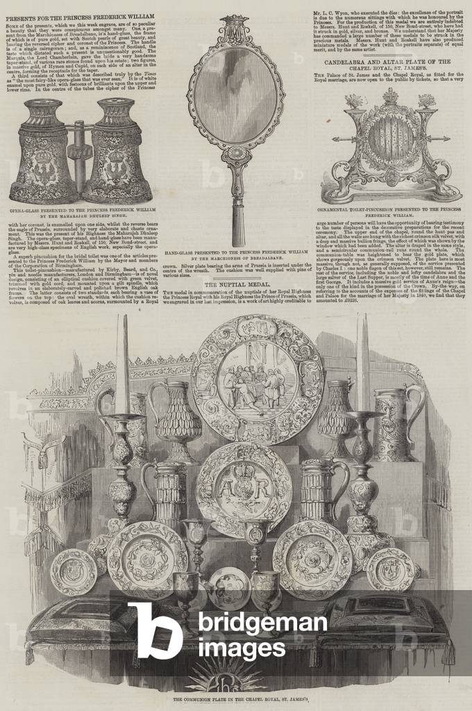 Royal Wedding of Victoria, Princess Royal, and Frederick III of Germany (engraving)