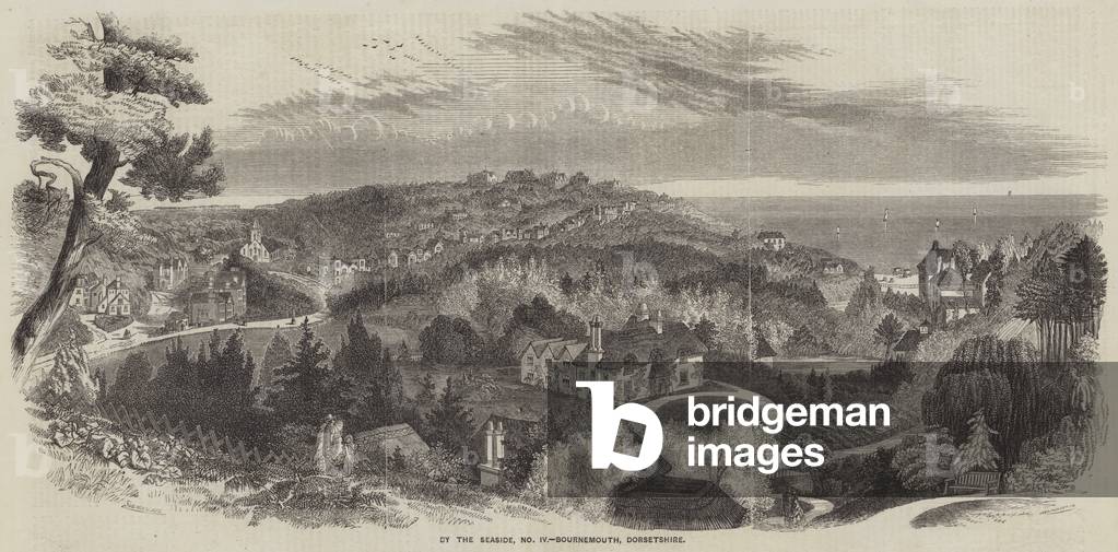 By the Seaside, Bournemouth, Dorsetshire (engraving)
