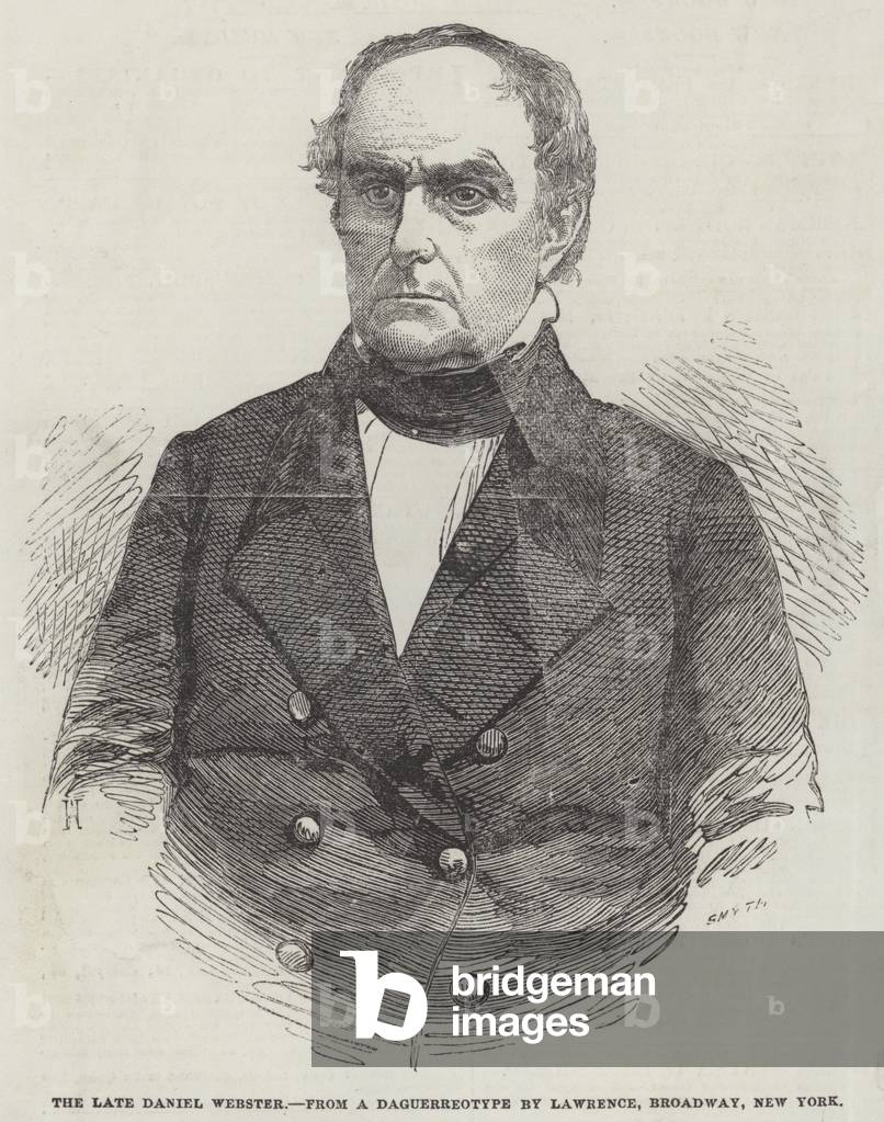 The late Daniel Webster (engraving)