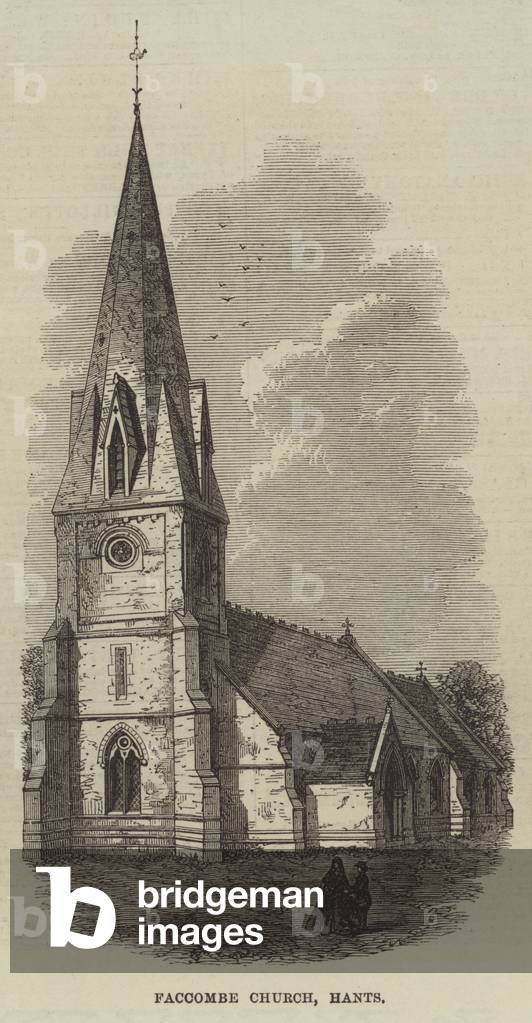 Faccombe Church, Hants (engraving)
