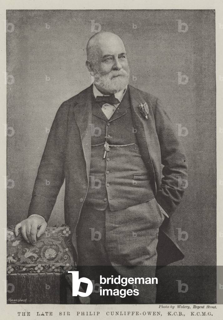 The late Sir Philip Cunliffe-Owen, KCB, KCMG (engraving)
