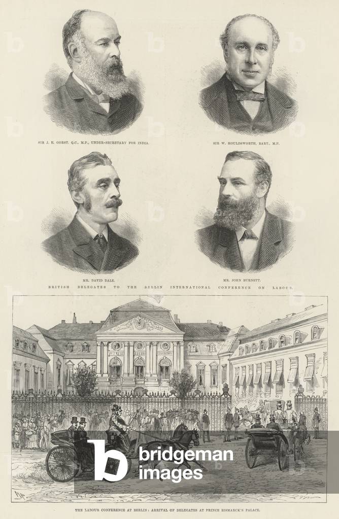 The Labour Conference at Berlin (engraving)